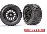 TRX7862 Gravix BELTED Reifen auf XRT-Felge schwarz 24mm (2) TRAXXAS X-Maxx, XRT